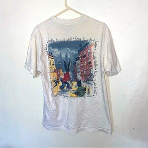 Vintage 1991 Looney Toons Street League Sandlot Stuckball Tee Single Stitch USA